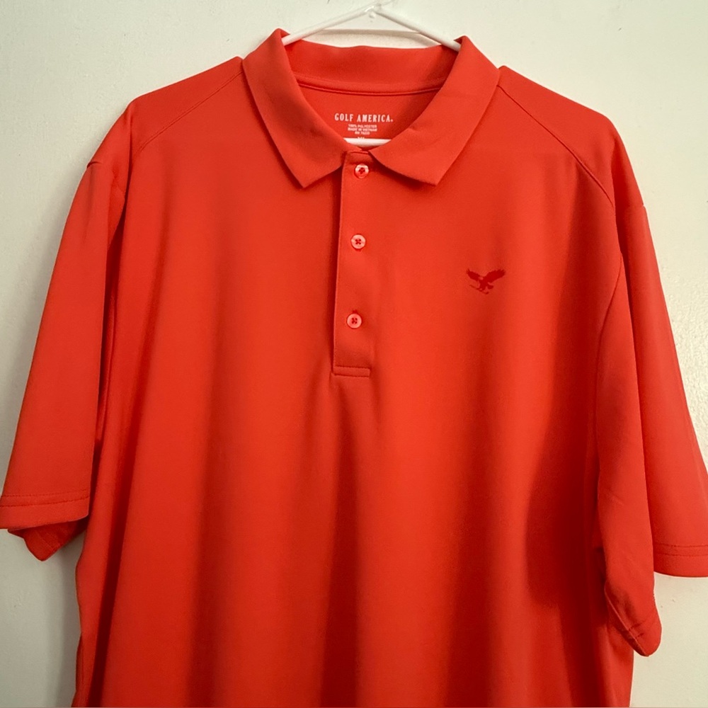 Golf America Men's Orange‎ Polo Shirt Size XL Pullover